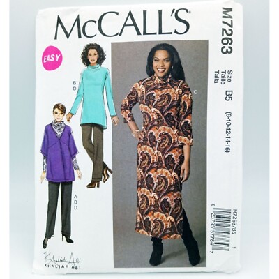 Cardigan Tunic Dress Pants McCalls Pattern M7263 Sz B5 8-16 Misses Women Uncut