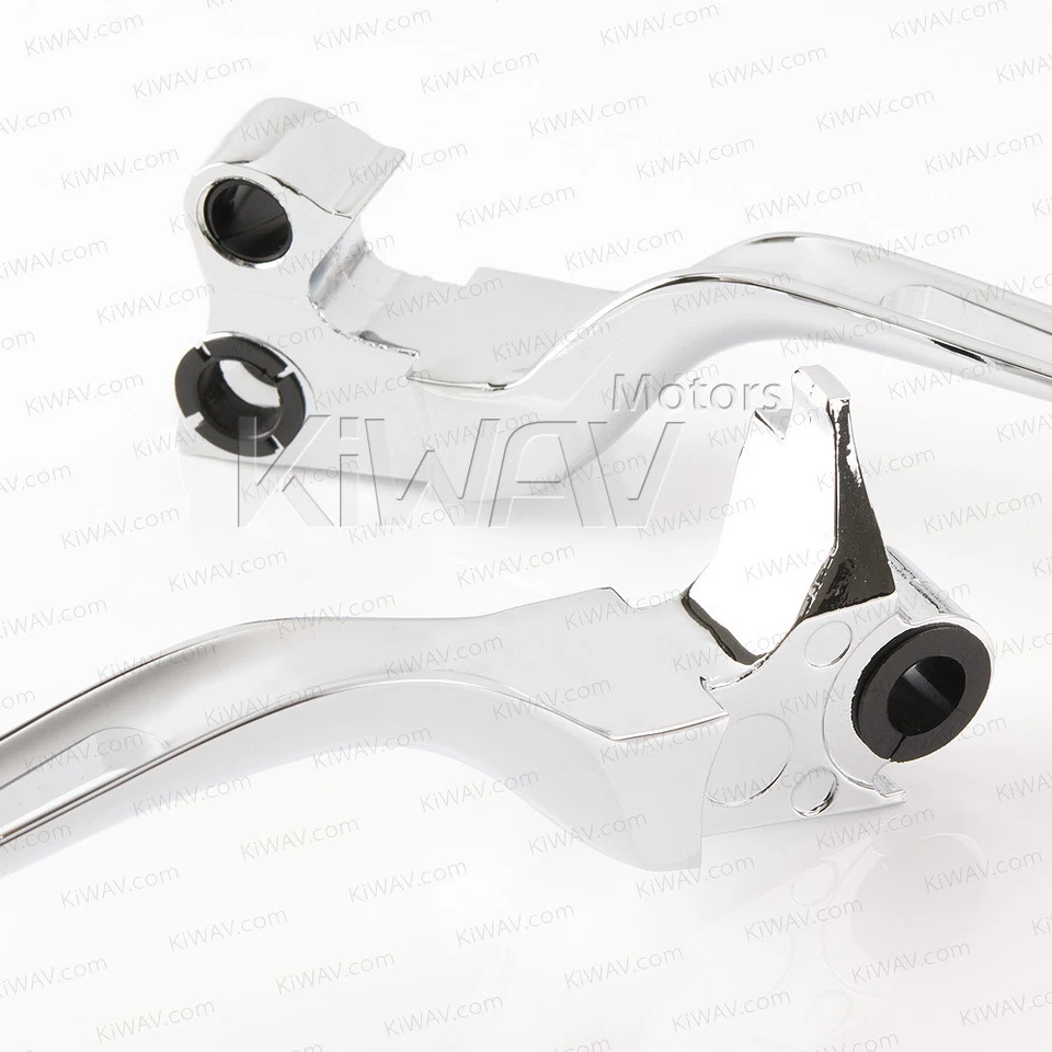 CNC aluminum chrome lever kit 10201A fits Harley 2001-2006 Fat Boy EFI FLSTFI - Image 3 of 4