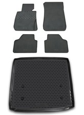 Gummi Kofferraumwanne Fußmatten für BMW X1 E84 ab 2009- Set Passform Matten