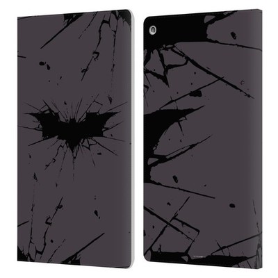 OFFICIAL THE DARK KNIGHT RISES LOGO LEATHER BOOK WALLET CASE FOR AMAZON FIRE