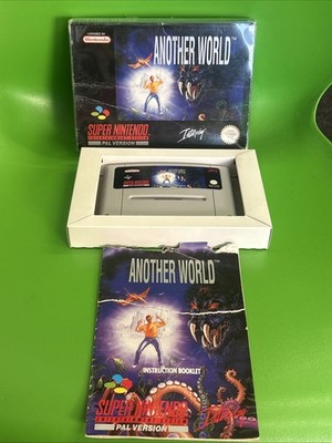 SNES GAME ANOTHER WORLD BOXED PAL TESTED WARRANTY CHEAPEST