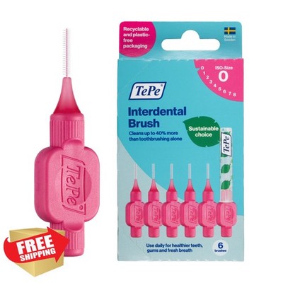 TePe Interdental Brush 0.40mm Pink Size 0 Pack 6