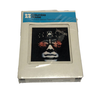 Judas Priest Hell Bent For Leather 8 Track Tape Cartridge New (Seal Has Wear)