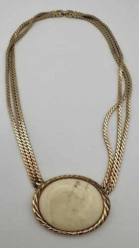 Grande manico DIOR creatore designer vintage collana collier S925 dorato top