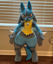 Lucario Pokemon Center Limited Life Size Jumbo Plush 1/1 Scale READ DESCRIPTION