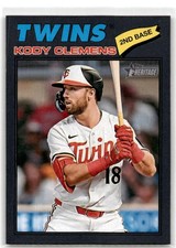 2026 Topps Heritage #321 Kody Clemens Dark Gray Minnesota Twins