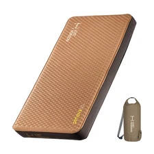 Air & Foam Camping Mattress, Self-Inflating Sleeping Pad, 4.5" Thick, with Pu...