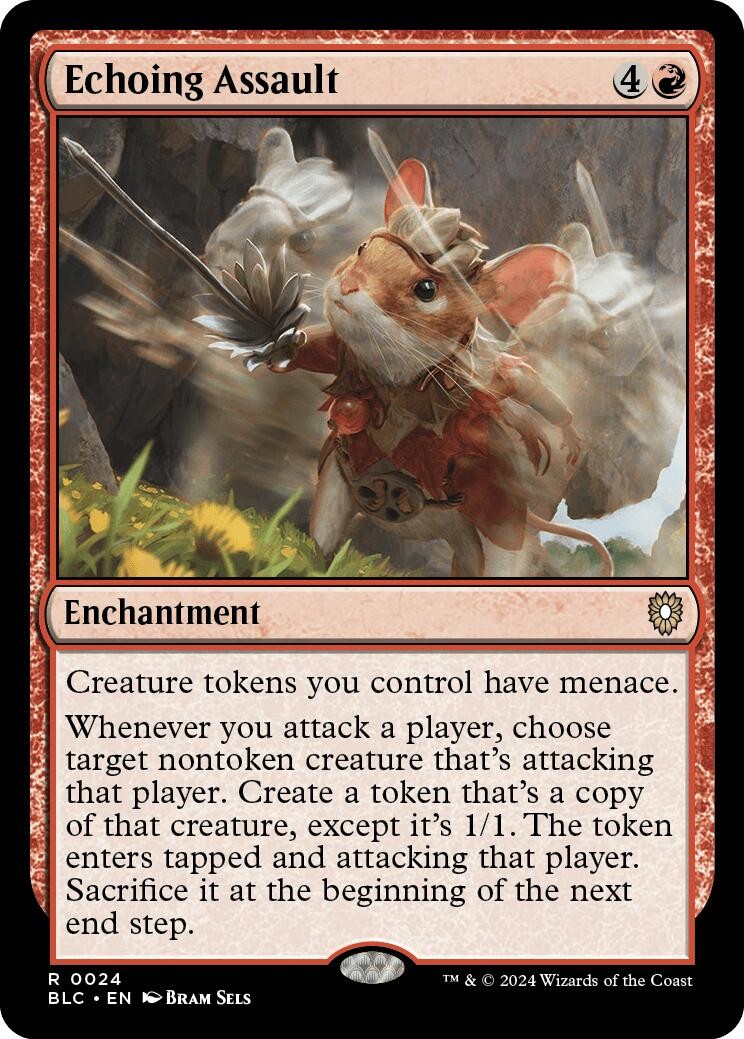 Echoing Assault [BLC - 24] Rare NM Commander: Bloomburrow