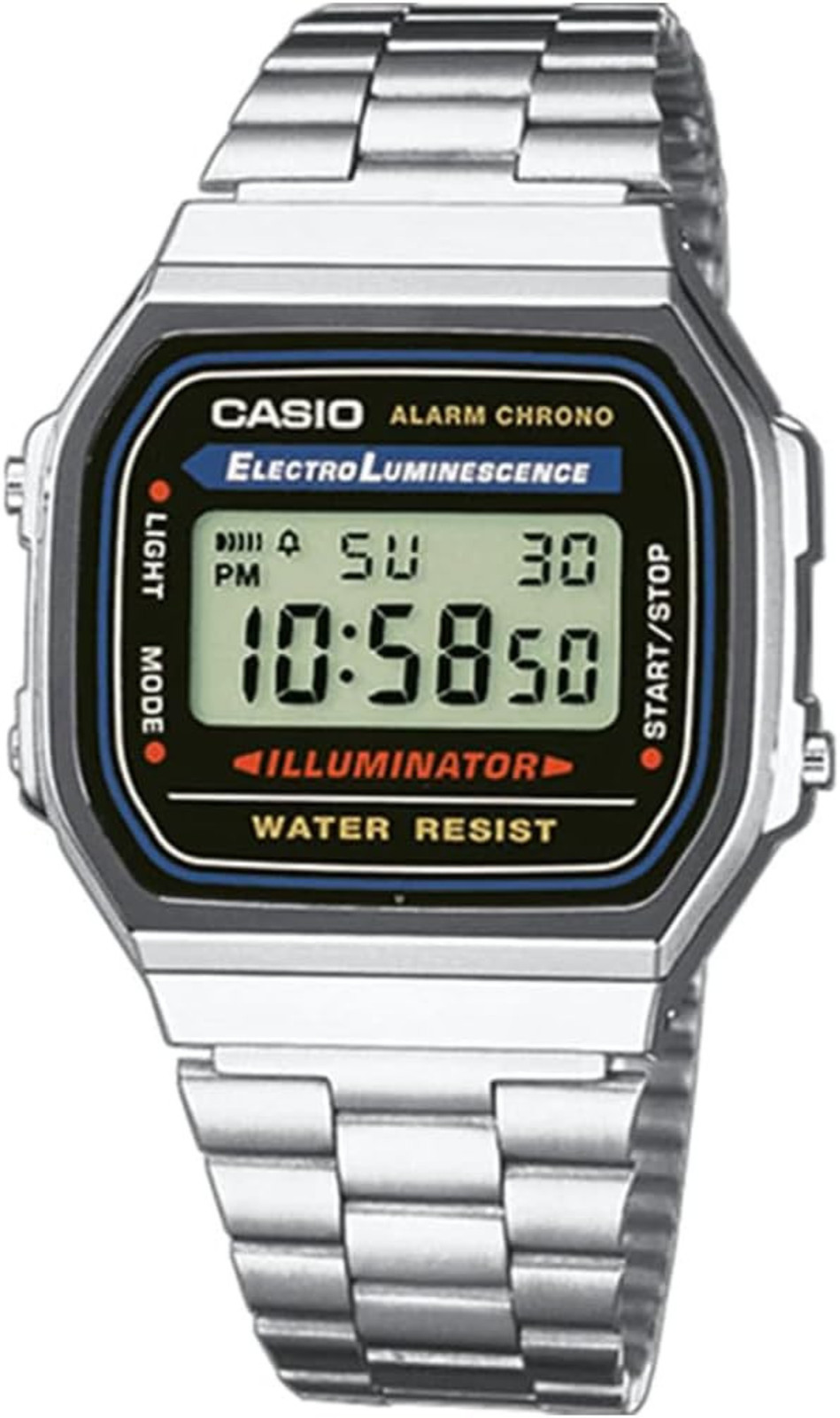 Reloj Casio Digital Retro Vintage Unisex A168wa-1yes