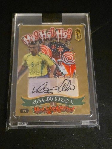 Wild Card 2025 Holiday Hits Ronaldo Nazario AUTO True 1/1 Soccer Card