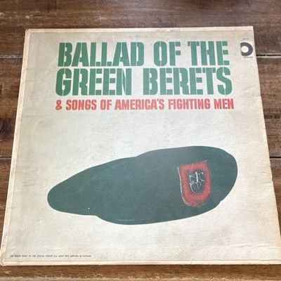 Ballad of the Green Berets & Songs of America's Fighting Men LP Design 12'' Mili 