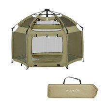 Pop-Up Children Playpen Instant One-Hand Open  Fold Breathable Mesh Sides
