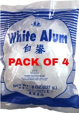 Natural Alum Stone Rocks Crystals Pure Mineral 8oz x 4pack