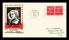 JOHN ADAMS PRESIDENTIAL SERIES FDC SCOTT 806 TORKEL GUNDEL CACHET US COVER