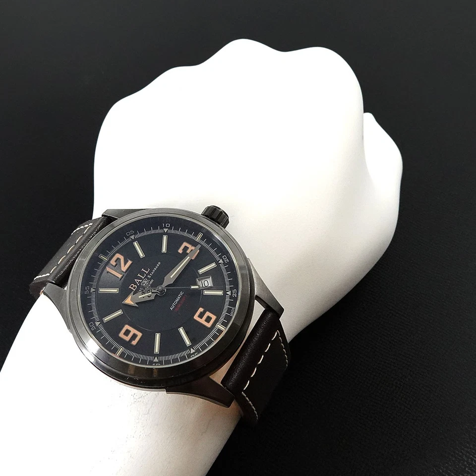 Мужские автоматические часы BALL Stokeman Racer DLC NM3098C с дисплеем даты черные 43 мм - Изображение 2 из 4