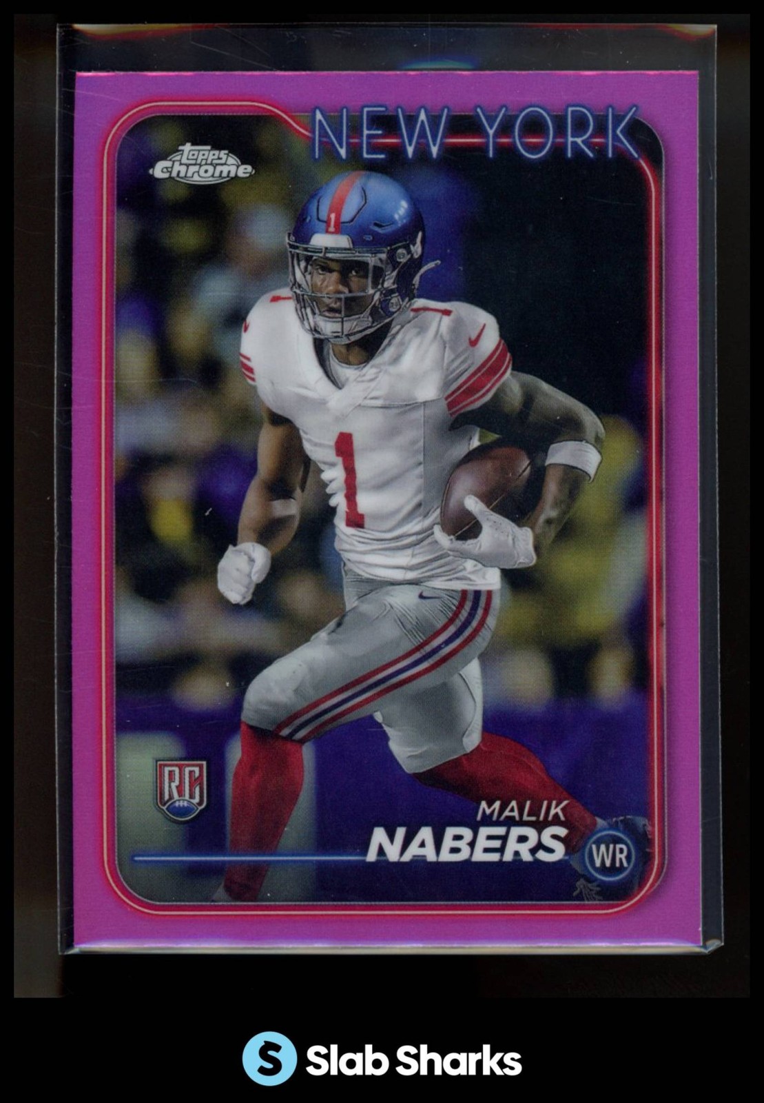 2024 TOPPS CHROME #205 MALIK NABERS PINK REFRACTOR RC ROOKIE