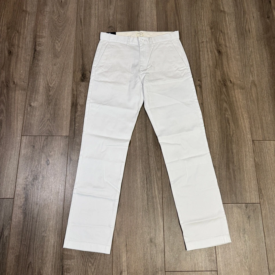 Pantalón Crewcuts by J.Crew Slim-Fit en Flex Chino Niños Talla 14 Blanco Algodón Elástico Foto 2 de 4