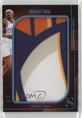 2024-25 Panini Silhouette Jumbo Memorabilia Holo Platinum 3/5 Bradley Beal 3d3