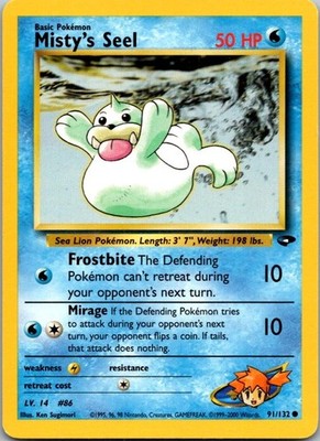 Misty's Seel Common Gym Challenge 091/132 MP