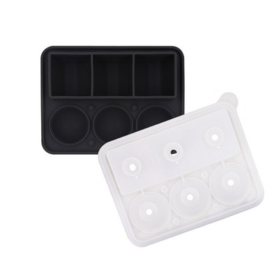 Eiswürfelform Kombi, Quadrat & Eisformen, langsam schmelzend für Whisky, Easy6966