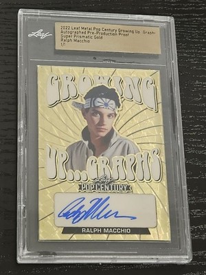 2022 Leaf Metal Growing Up Graphs Pre Production Proof Super  1/1 Ralph Macchio