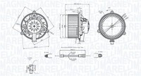InnenraumgebläSe Magneti Marelli 069412742010 12V 348W 148Mm FüR Opel Insignia