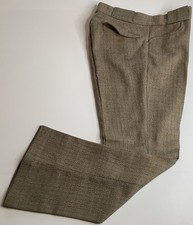 Vintage Lee Leisure Dress Pants Slacks MSR 31x30 Made In USA Striped Flare