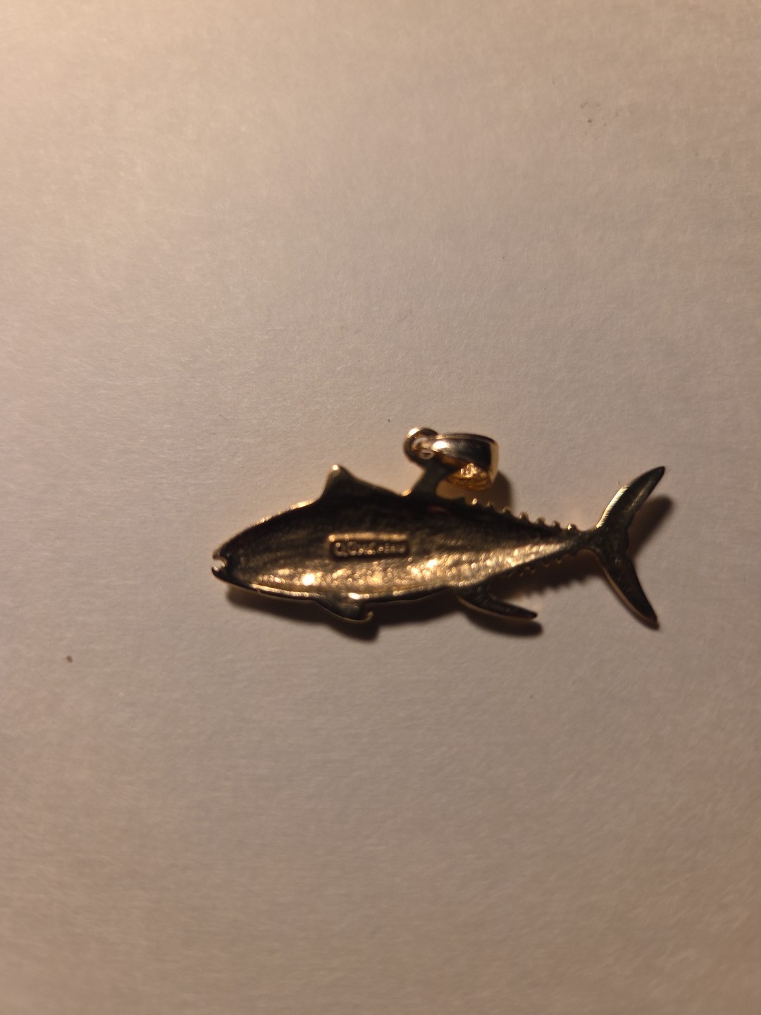 14kt Solid Gold Fish Charm Final Reduction - image 3