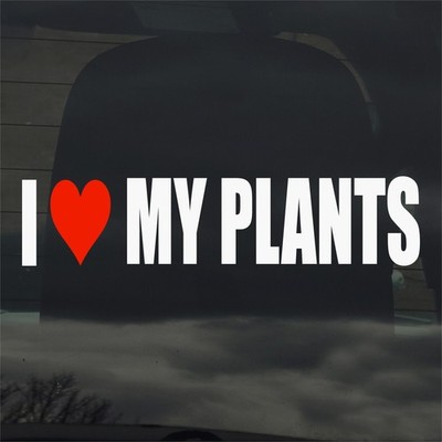I Love My Plants Vinyl Sticker Decal for Car Window Laptop & More