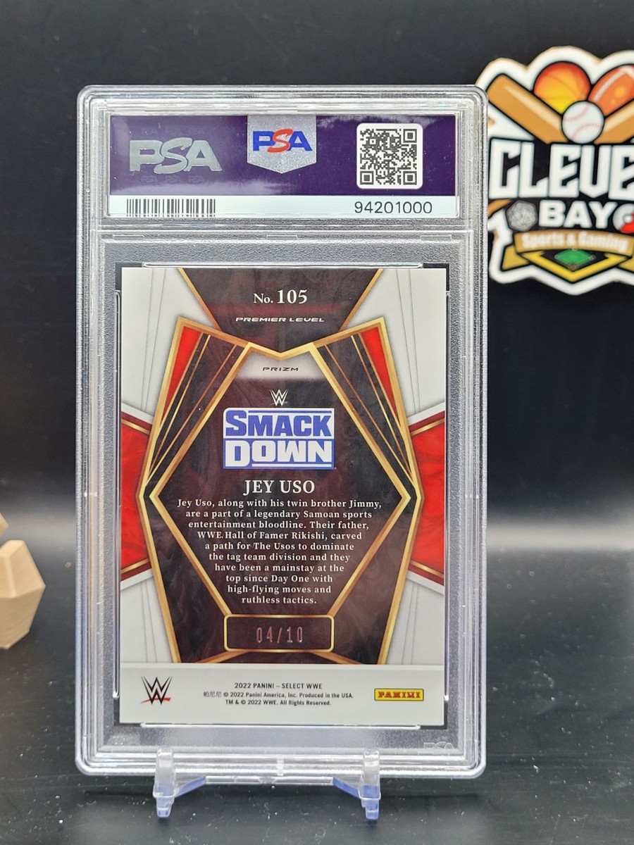 Jey Uso 2022 Select WWE Gold Prizm # 105 /10 Psa 9 Mint (CBTH) | eBay