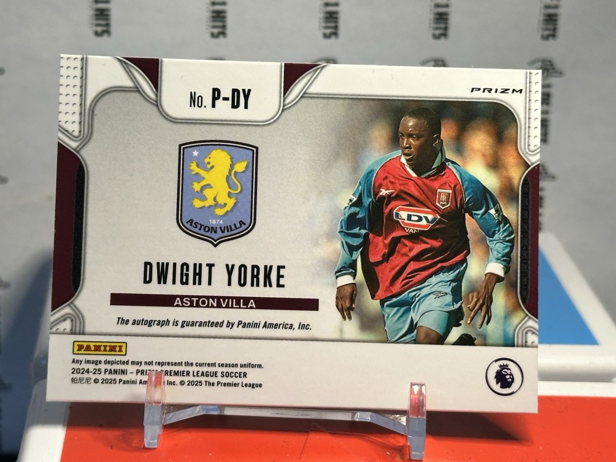 Panini Prizm Premier League Autograph Dwight Yorke P-DY 2024-25