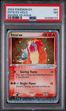 Pokemon 2004 Entei ex Holo 91/95 EX Team Magma vs Team Aqua PSA 7  on eBay