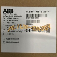 1X New ABB Inverter ACS150-03E-01A9-4 220V 0.55KW