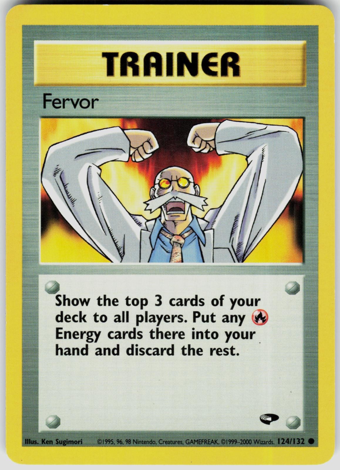 Fervor 124/132 Common Gym Challenge Pokemon Unlimited Lightly Played