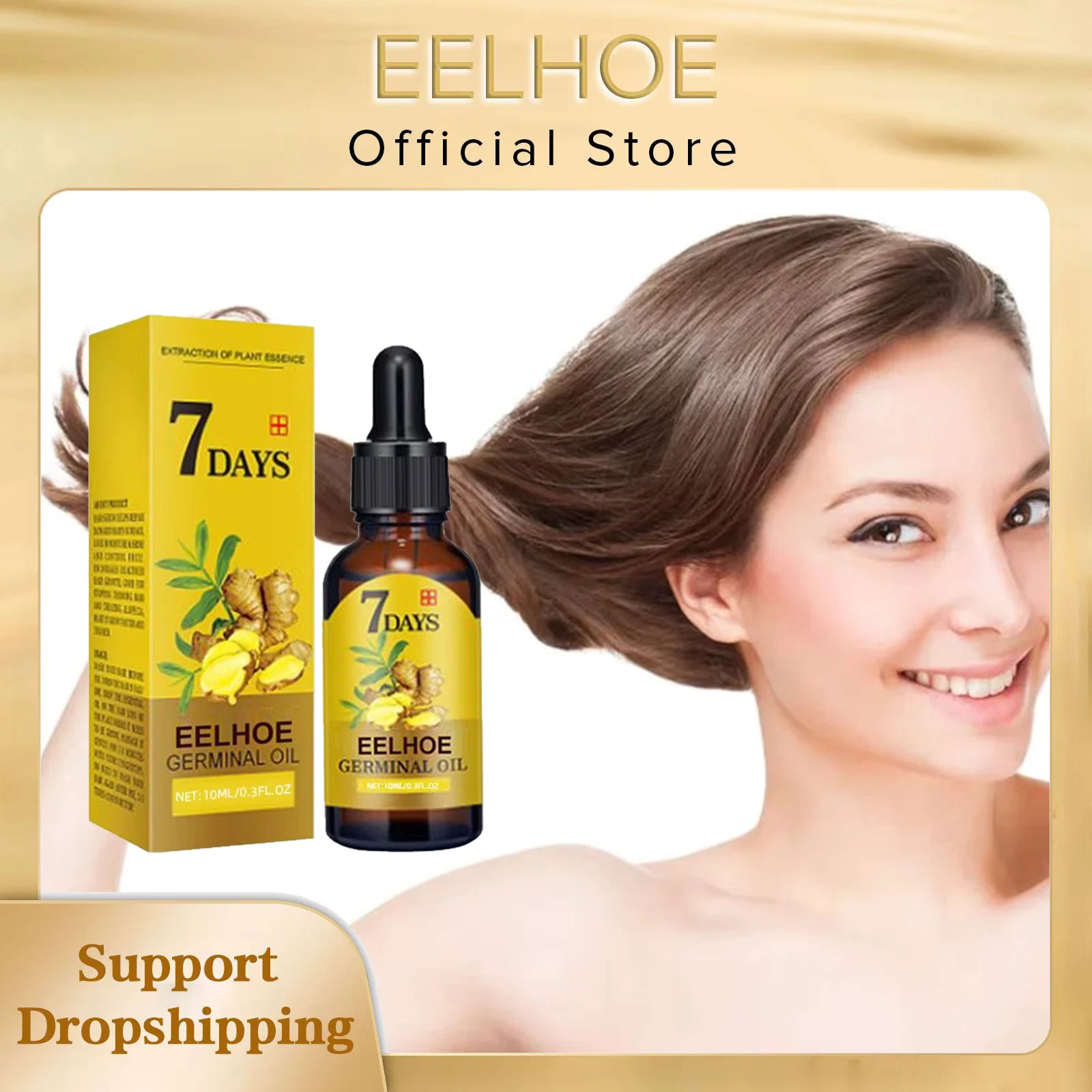 Nutrient Solution Care Products Ginger Hair Growth Oil Natural Essential Anti-Ha