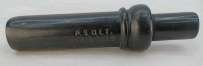 Rare PS Olt Early Round Hole D2 Duckcall Patent Applied For, Has Engraving 