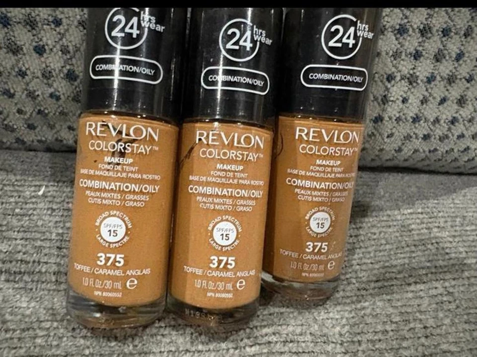 (3 Pack) Revlon ColorStay Longwear Foundation SPF 15-Shade 375 Toffee/Caramel - Image 3 of 4