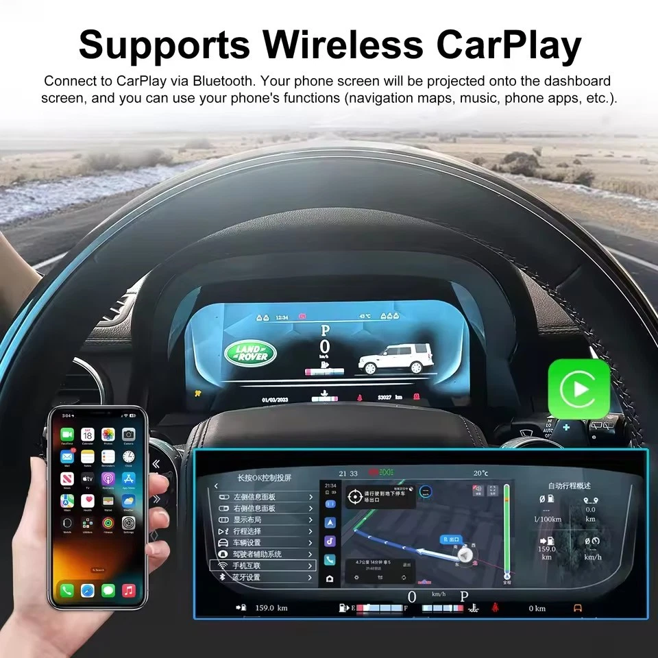 Cuadro de instrumentos digital de 12,3" LCD Cluster para Land Rover Discovery 4 2008-2016 Foto 4 de 4