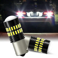 US AUXITO 7506 Ba15s 1156 P21W LED Back Up REVERSE SIGNAL Light Bulbs White AP22