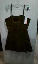 Urban Outfitters Corduroy Back Lace Up Mini Dress
