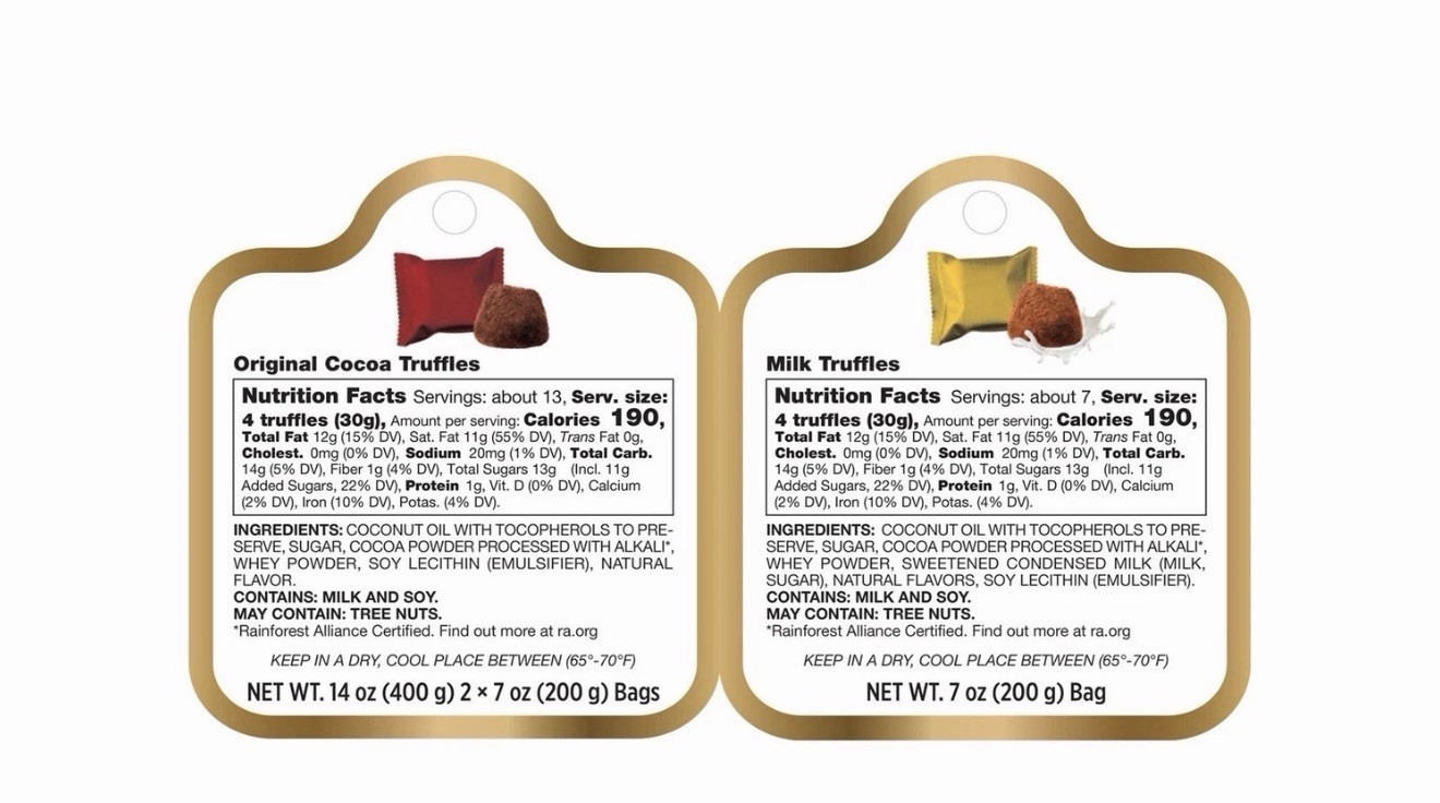 Truffettes de France Milk Chocolate Truffles Assortment Lantern Gift Box 21.2 oz