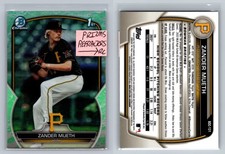 2023 Bowman Draft #BDC-131 Zander Mueth Chrome Lunar Glow Refractor