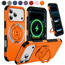 For iPhone 17 Pro Max 16 Plus 15 14 13 Pro 17e Magnetic Ring Stand Mag Safe Case