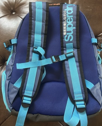 Superdry Blacklable Luggage Tarp Rucksack reichlich Außentaschen Farbe blau - Bild 3 von 8