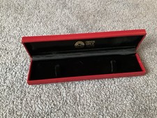 Red Faux Leather Jewellery Gift Box - watch/bracelet 