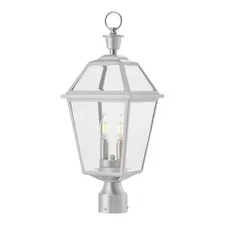 Home Decorators Glenneyre 2-Light Outdoor Post Light Stainless 22.5"