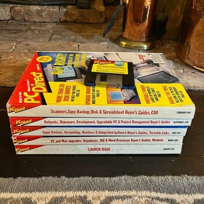 PC Direct - UK Vintage Magazine 1992 with Cover Disks / Floppy - Choose Issue