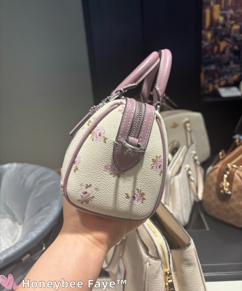 NWT Coach Mini Rowan Crossbody Bag With Floral Print CAL69 | eBay