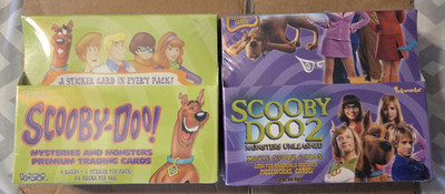 Both Scooby Doo 2 Monsters Unleashed & Mysteries +Mon sealed RETAIL card box(es)