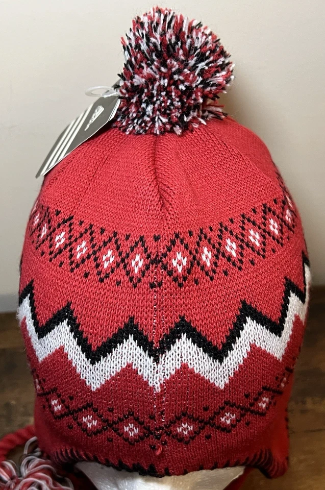 Adidas Nebraska Cornhuskers Juvenil Borla Tejido Pom Gorro Foto 4 de 4